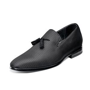 Stacy Adams Mens Tazewell Tassel Loafer US 11 M EU 44 Black Slip On EUC